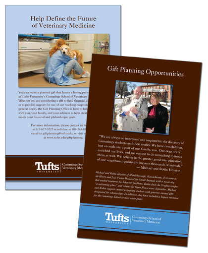 Tufts University Cummings School of Veterinary Medicine planned giving brochure